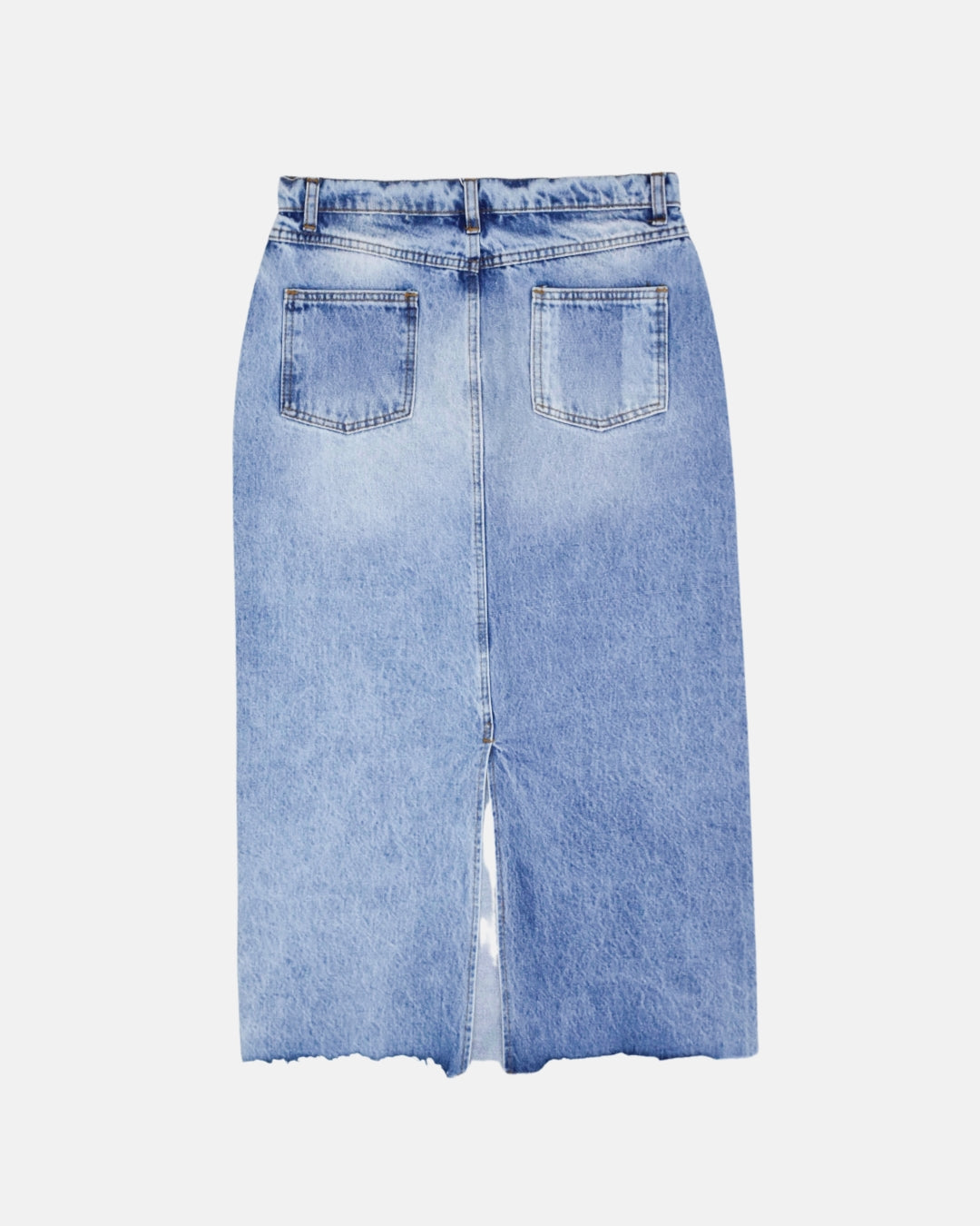 STRAIGHT RIGID DENIM SKIRT