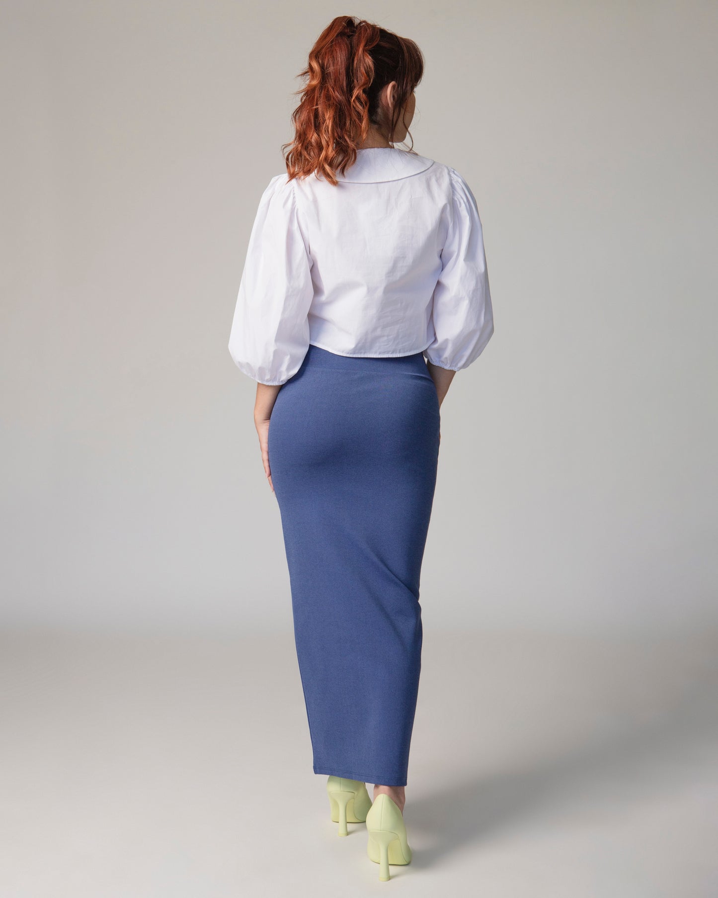FALDA LAPIZ AZUL DENIM