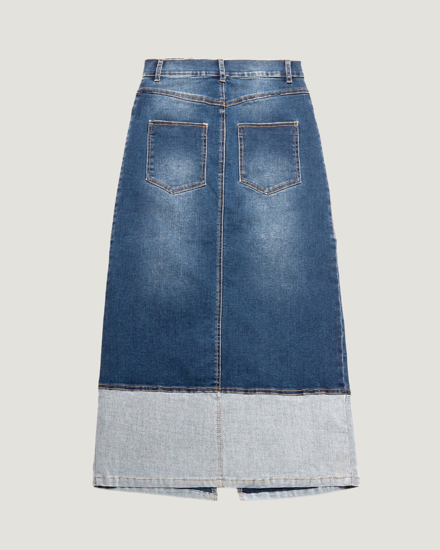 FALDA MIDI CONTRASTE BAJO