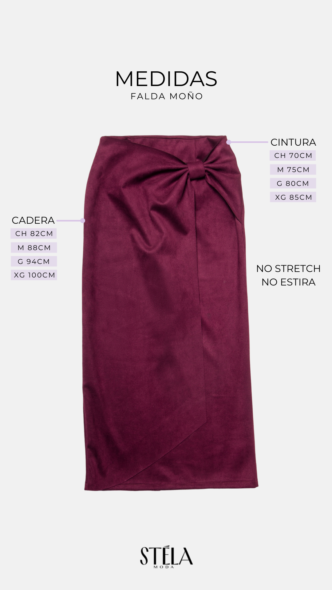 FALDA MIDI DRAPEADA ANTE VINO