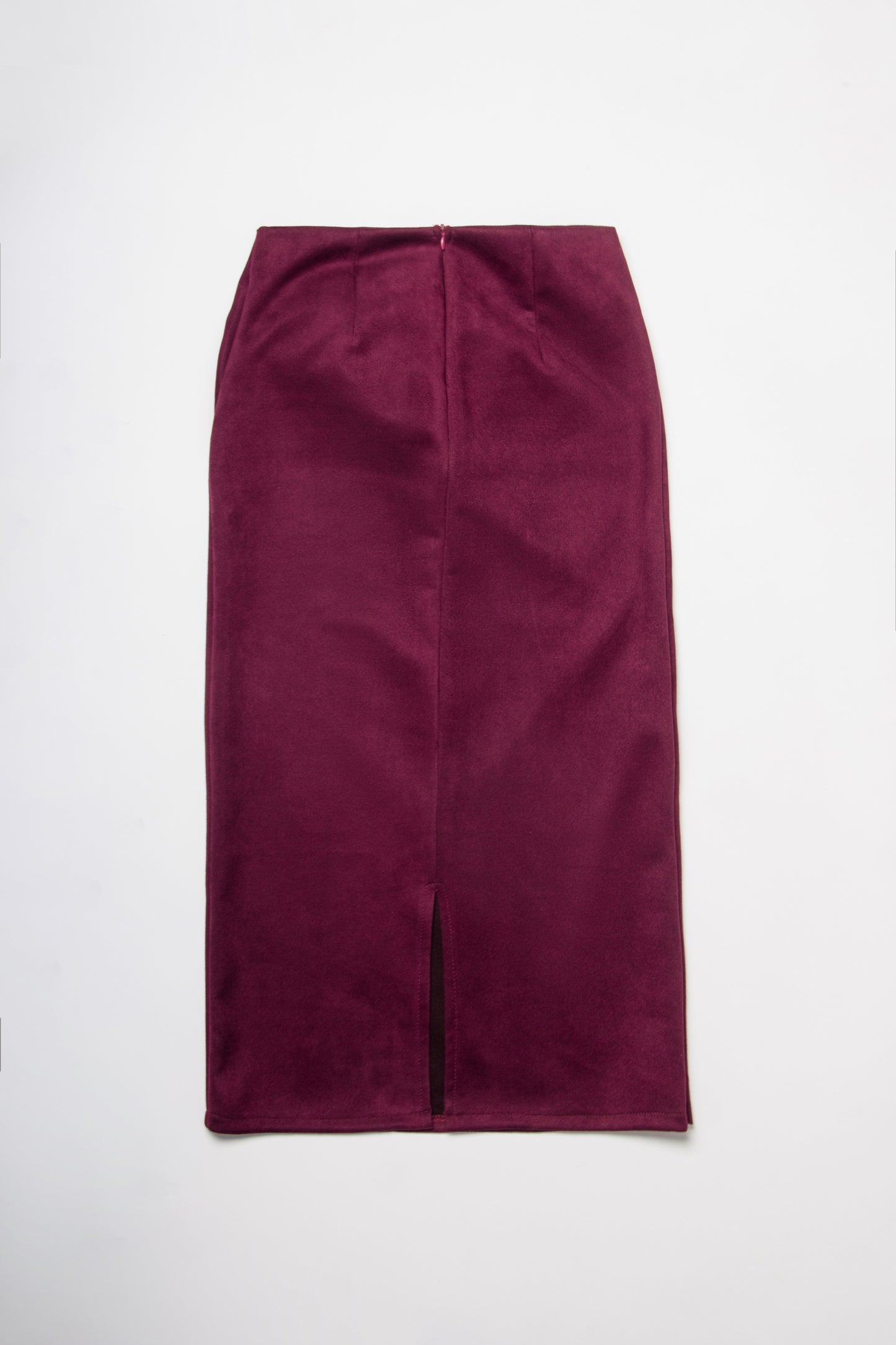 FALDA MIDI DRAPEADA ANTE VINO