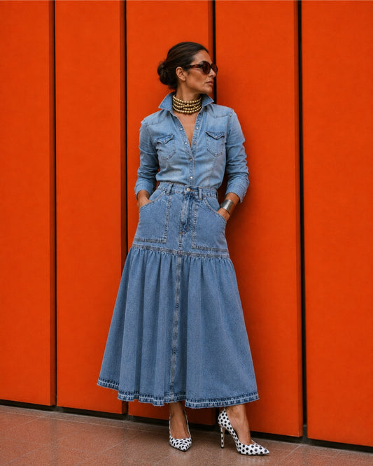 FALDA MAXI PETO ANCHO