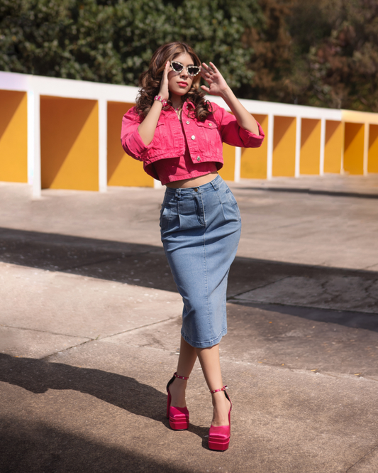 FALDA PLIEGUES DELANTERO