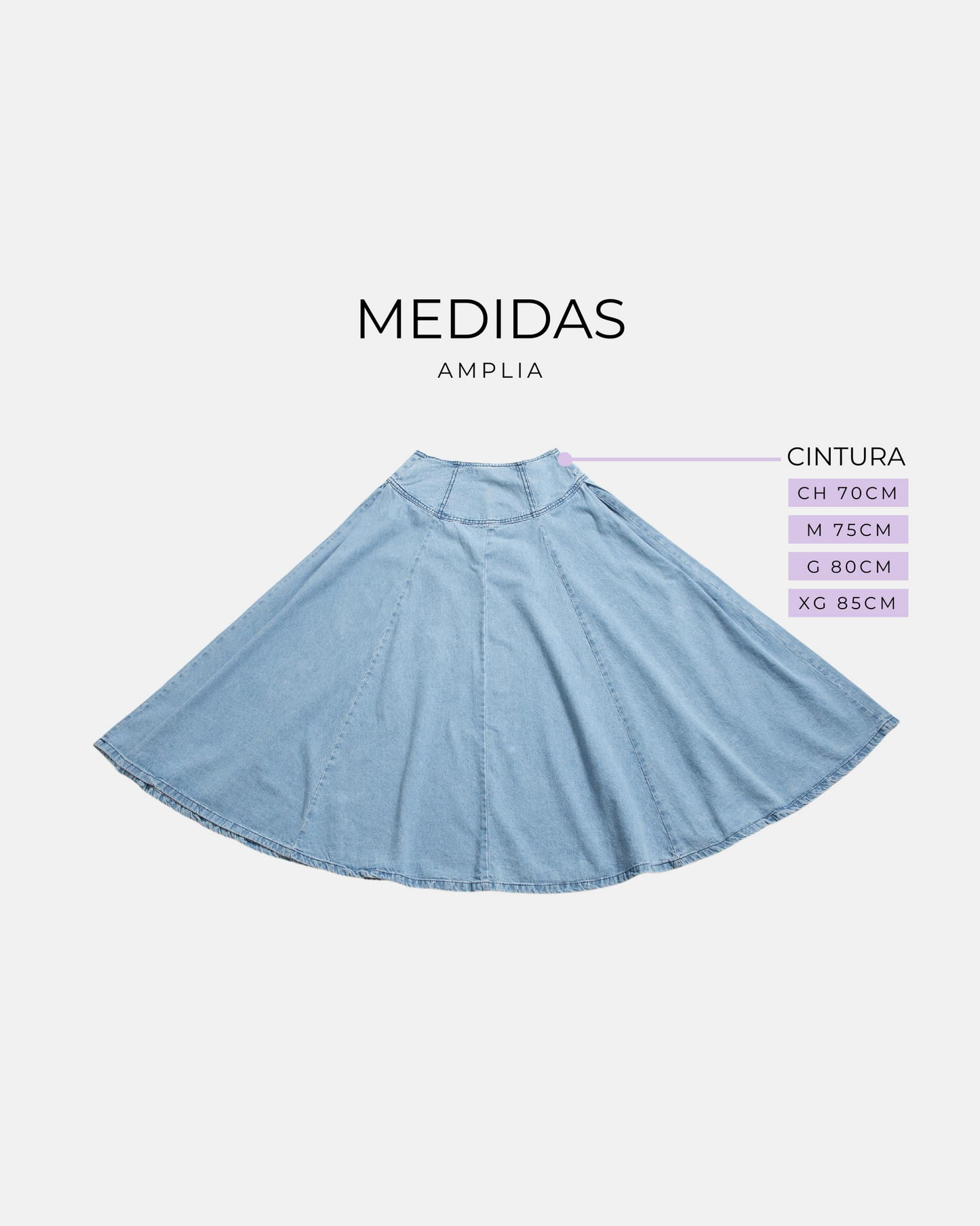 FALDA CIRCULAR CIERRE [NO STRETCH]