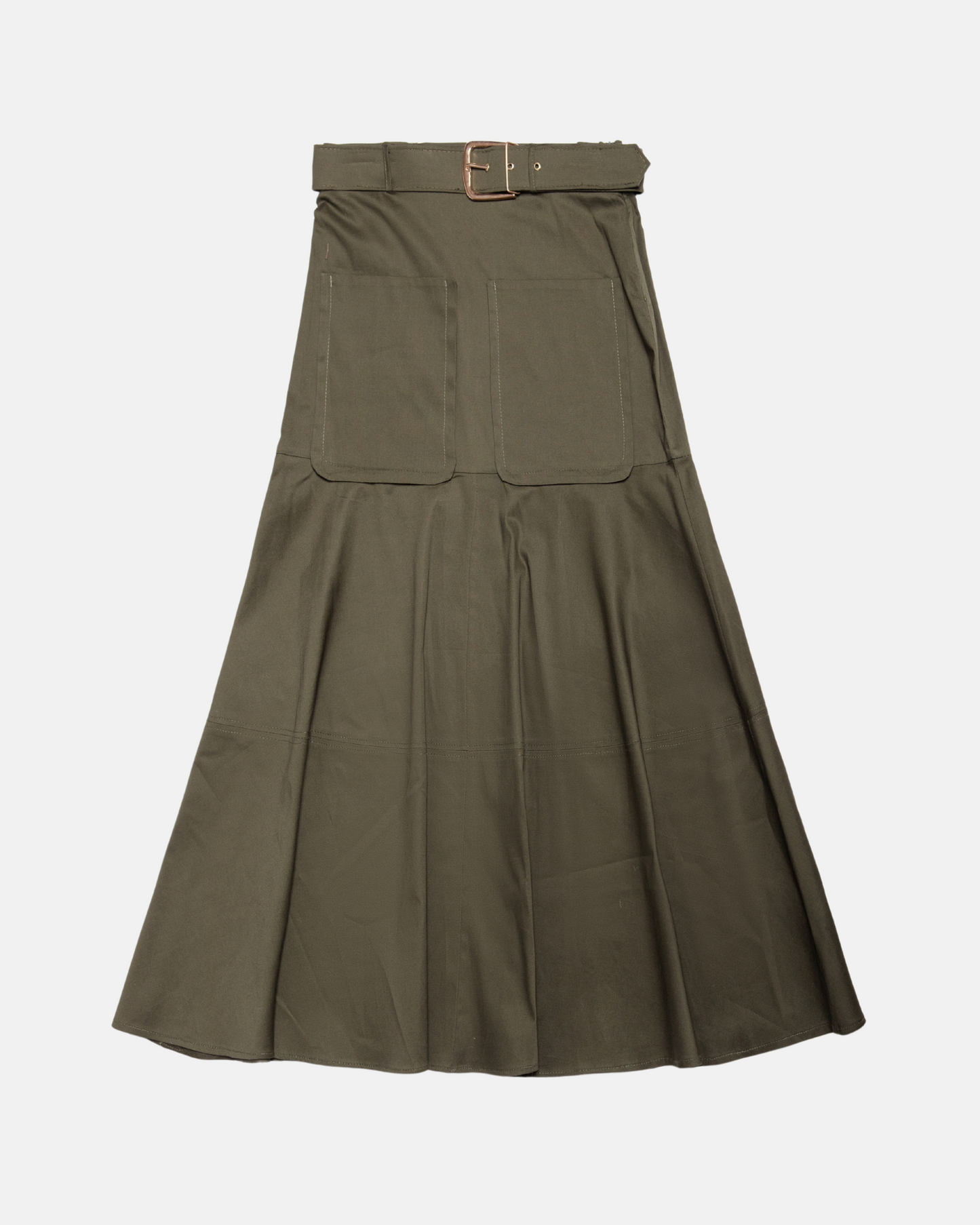 FALDA VERDE BOLSILLOS