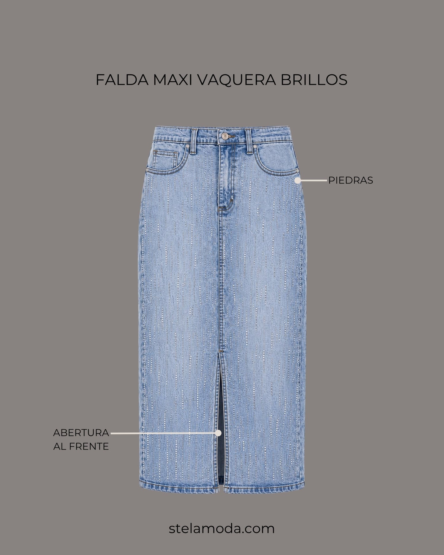 FALDA VAQUERA BRILLOS