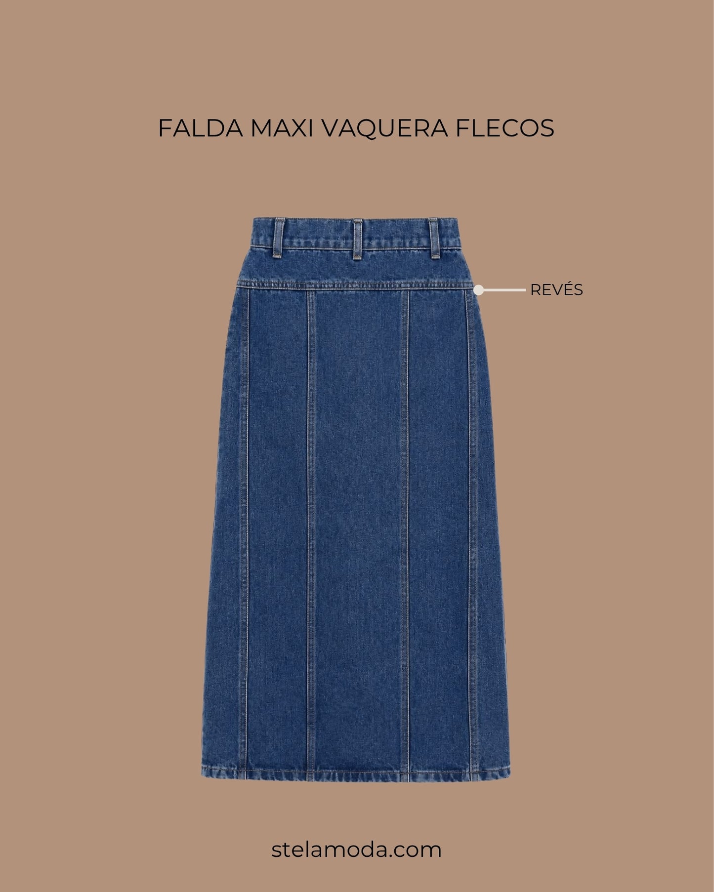 FALDA MIDI RIGIDA BOTONES FLORES
