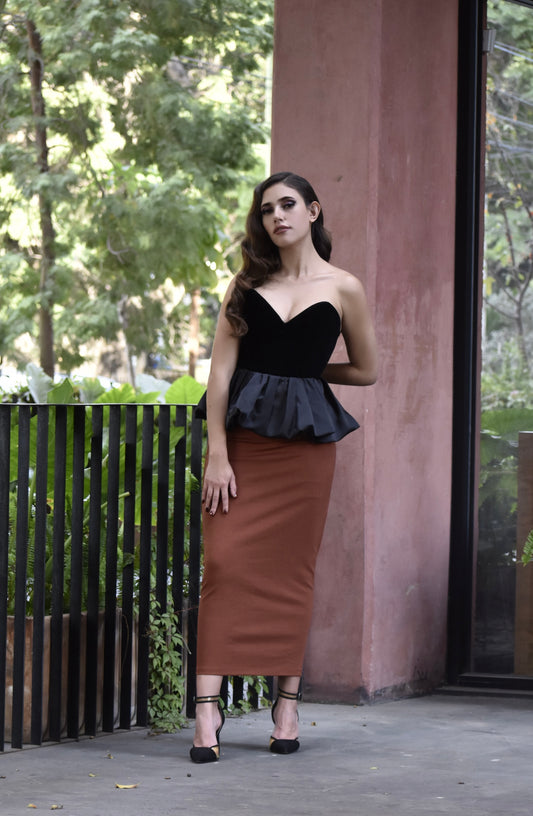 FALDA LAPIZ CHEDRON