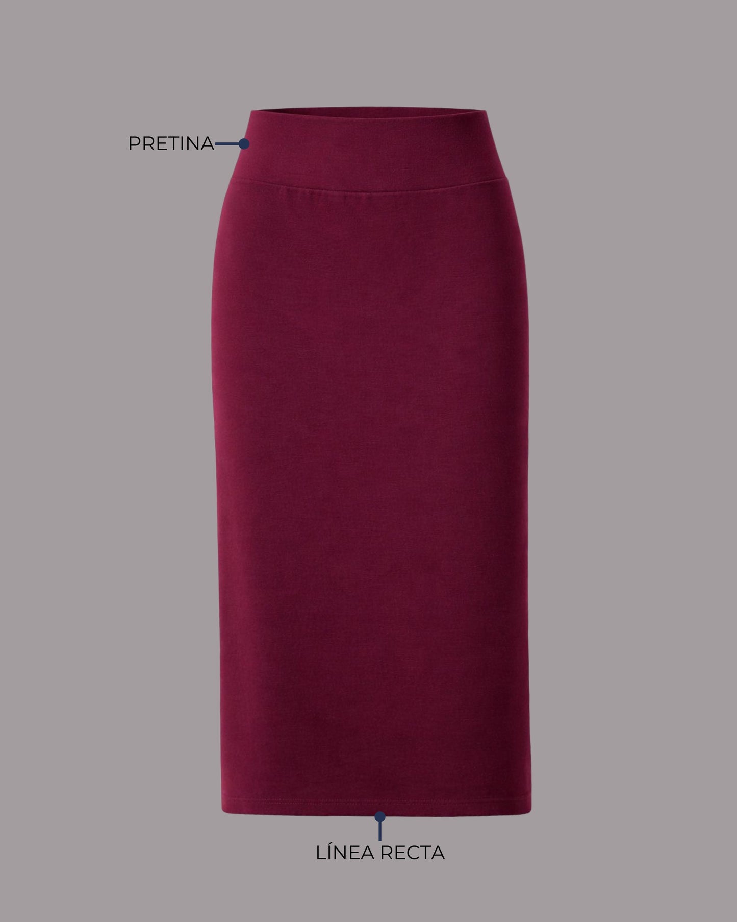 FALDA LAPIZ TINTO