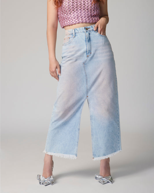 FALDA RIGIDA DOBLE ABERTURA (NO STRETCH)