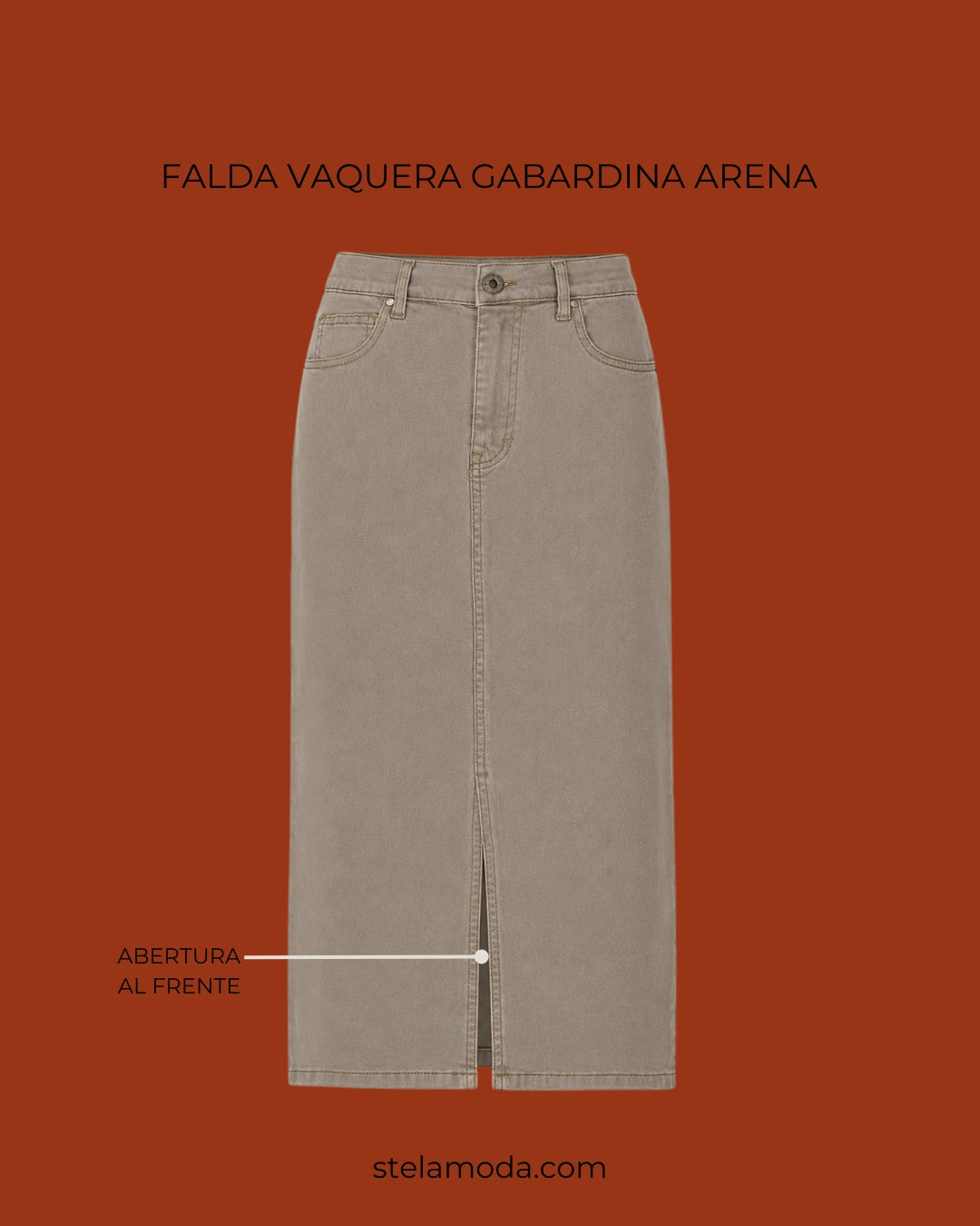 FALDA VAQUERA GABARDINA ARENA