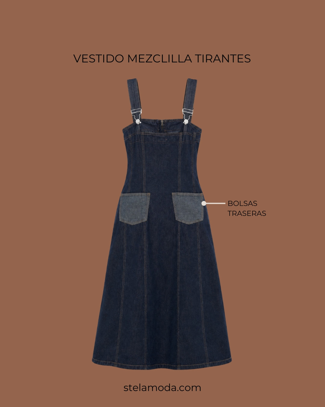 VESTIDO MEZCLILLA TIRANTES