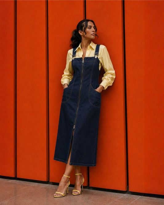 VESTIDO MEZCLILLA TIRANTES