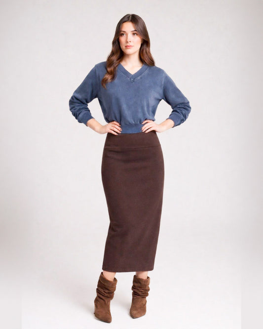 FALDA LAPIZ CAFÉ