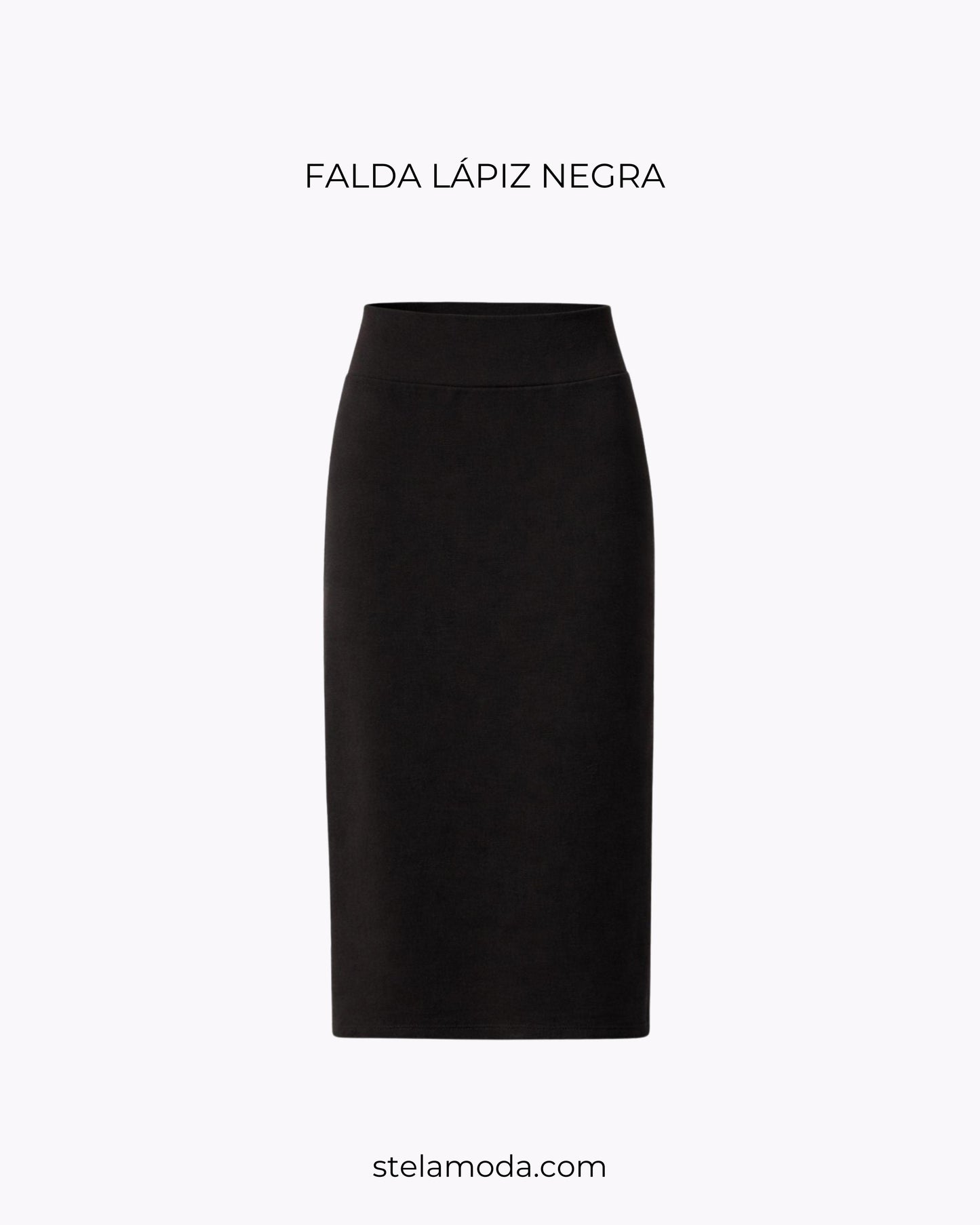 FALDA LAPIZ NEGRO
