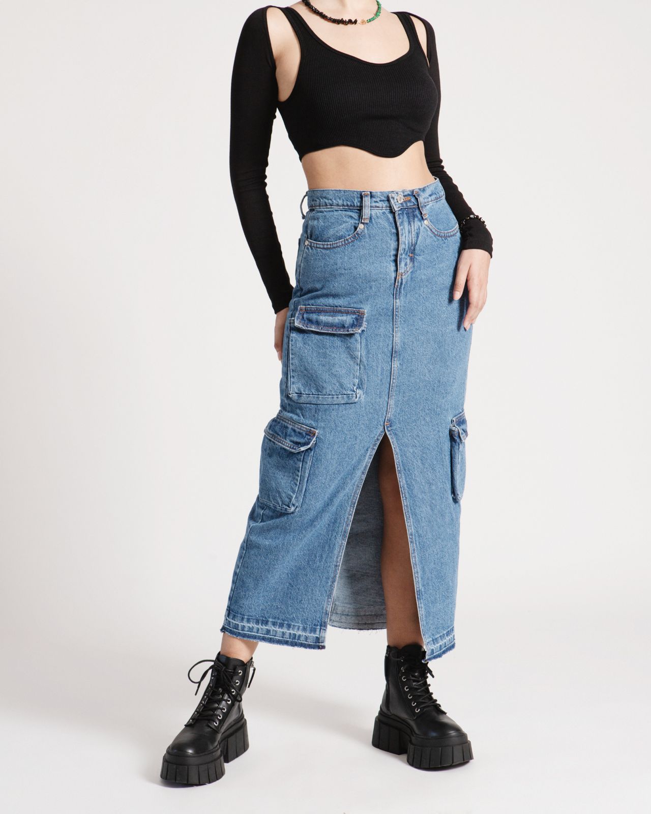FALDA MAXI CARGO [NO STRETCH]