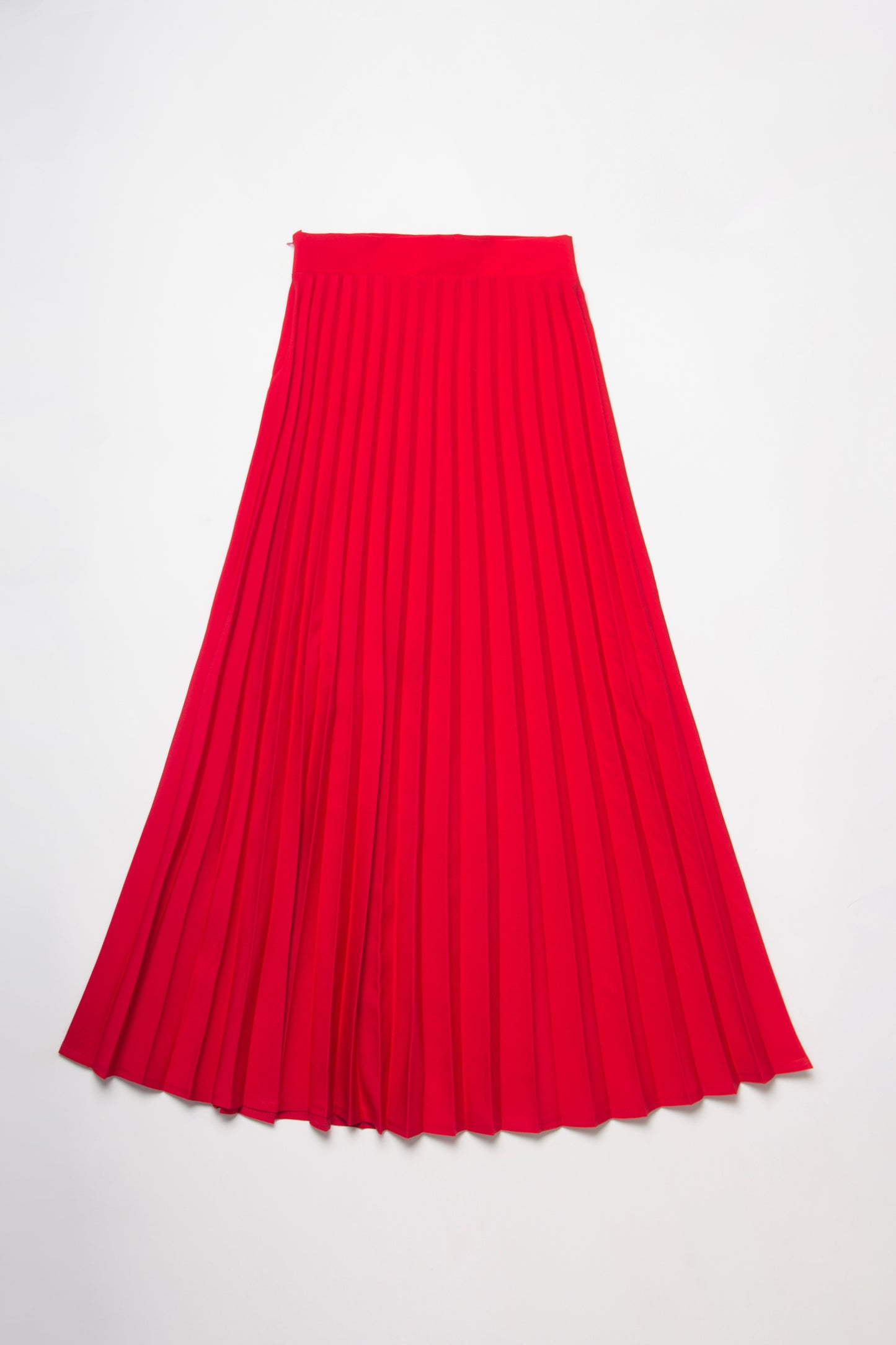 FALDA PLISADA ROJO