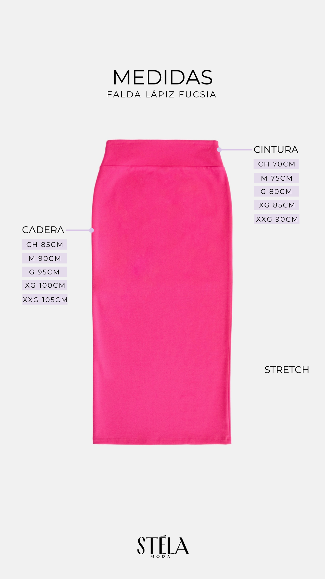 FUCHSIA PENCIL SKIRT 